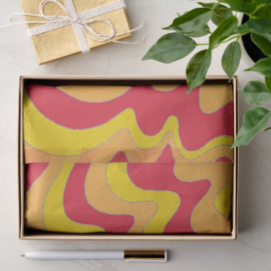 Wavy Lines Seidenpapier (Geschenk)