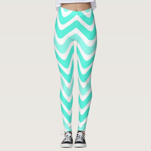 Wavy Lines Women's Leggings (Vorderseite)