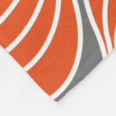 Wavy Linien: geometrisches Vintages Muster. Fleecedecke (Ecke)