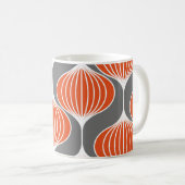 Wavy Linien: geometrisches Vintages Muster. Kaffeetasse (VorderseiteRechts)