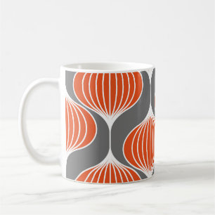 Wavy Linien: geometrisches Vintages Muster. Kaffeetasse