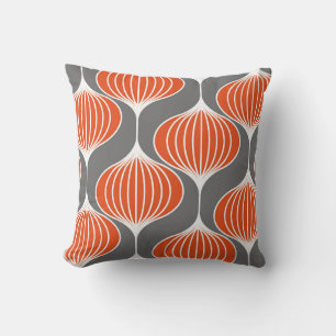 Wavy Linien: geometrisches Vintages Muster. Kissen
