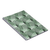 Wavy Linien: geometrisches Vintages Muster. Notizblock (Rechte Seite)