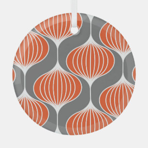 Wavy Linien: geometrisches Vintages Muster. Ornament Aus Glas
