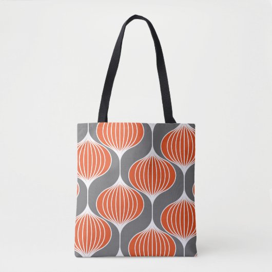 Wavy Linien: geometrisches Vintages Muster. Tasche (Vorderseite)