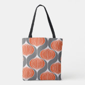 Wavy Linien: geometrisches Vintages Muster. Tasche (Rückseite)