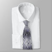 Wavy-Linien - Hi-Contrast Krawatte (Gebunden)
