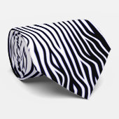 Wavy-Linien - Hi-Contrast Krawatte (Gerollt)