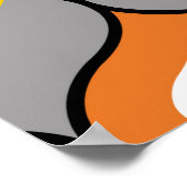 Wavy Linien, nahtlos geometrisches Muster. Poster (Ecke)