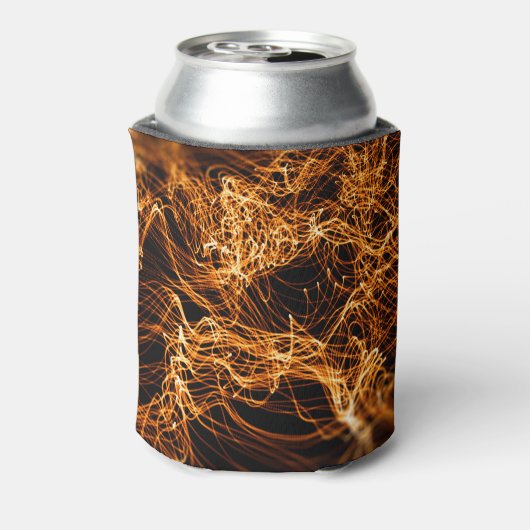 Wavy Linien, runde Teilchen, Stringtheorie. Dosenkühler (Kanne Rückseite)