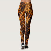Wavy Linien, runde Teilchen, Stringtheorie. Leggings (Rückseite)