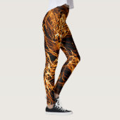 Wavy Linien, runde Teilchen, Stringtheorie. Leggings (Rechts)