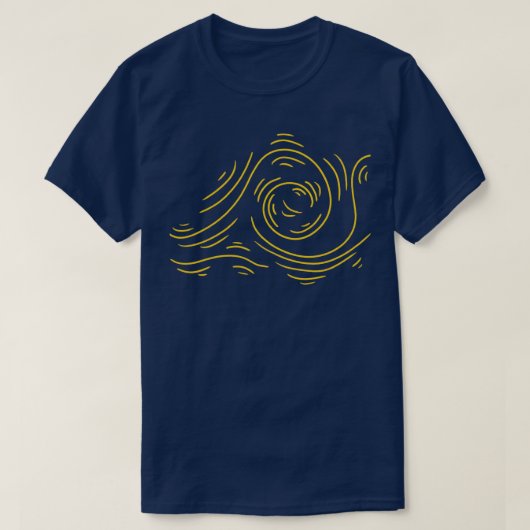 Wavy-Linien T-Shirt (Design vorne)