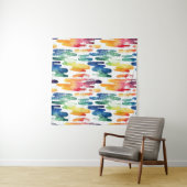 Wavy Liquid: Moderne Abstrakte Wasserfarbe. Wandteppich (Beispiel (Horizontal))
