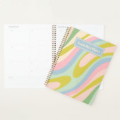 Wavy Loops Retro Abstraktes Muster Pastell Planer (Anzeige)