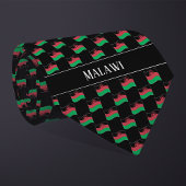 Wavy Malawi Flag Pattern Krawatte