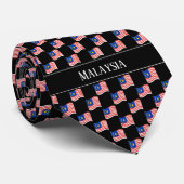 Wavy Malaysia Flag Muster Krawatte (Gerollt)