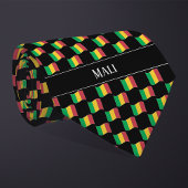 Wavy Mali Flag Pattern Krawatte