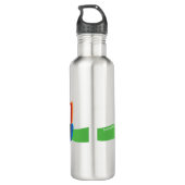 Wavy Membrane Pexagon Wasserflasche Edelstahlflasche (Rückseite)