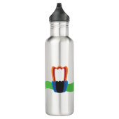 Wavy Membrane Pexagon Wasserflasche Edelstahlflasche (Rechts)