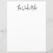 Wavy Minimal Script Text Weekly Meal Planner (Rückseite)