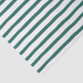Wavy Modern Minimal Green & White Stripe Muster Seidenpapier (Ausschnitt)