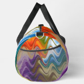 Wavy Multicolor Abstrakt Duffle Bag (Rechts)