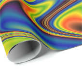 Wavy Multicolor Abstrakt Geschenkpapier (Rolleneckpunkt)
