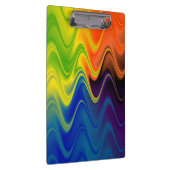 Wavy Multicolor Abstrakt Klemmbrett (Rechts)