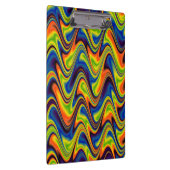 Wavy Multicolor Abstrakt Klemmbrett (Rechts)