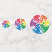 Wavy Multicolor Abstrakt Konfetti (Rückseiten)