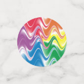Wavy Multicolor Abstrakt Konfetti (Klein Vorderseite)