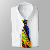 Wavy Multicolor Abstrakt Krawatte (Gebunden)