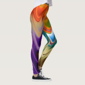 Wavy Multicolor Abstrakt Leggings (Rechts)