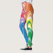 Wavy Multicolor Abstrakt Leggings (Links)
