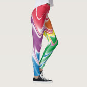 Wavy Multicolor Abstrakt Leggings (Rechts)