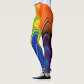 Wavy Multicolor Abstrakt Leggings (Links)