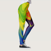 Wavy Multicolor Abstrakt Leggings (Rechts)