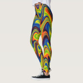 Wavy Multicolor Abstrakt Leggings (Links)