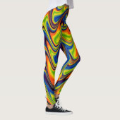 Wavy Multicolor Abstrakt Leggings (Rechts)