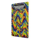 Wavy Multicolor Abstrakt Mini Klemmbrett (Gewinkelt2)