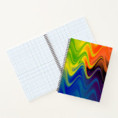 Wavy Multicolor Abstrakt Notizblock (Innenseite)