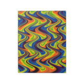 Wavy Multicolor Abstrakt Notizblock (Rotiert)