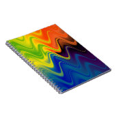 Wavy Multicolor Abstrakt Notizblock (Rechte Seite)