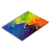 Wavy Multicolor Abstrakt Notizblock (Linke Seite)