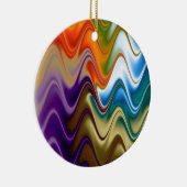 Wavy Multicolor Abstrakt Ornament (Rechts)