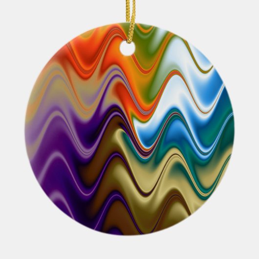Wavy Multicolor Abstrakt Ornament (Vorne)