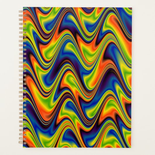 Wavy Multicolor Abstrakt Planer (Vorderseite)