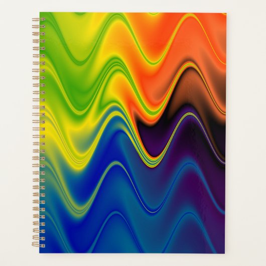 Wavy Multicolor Abstrakt Planer (Vorderseite)