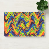 Wavy Multicolor Abstrakt Post-it Klebezettel (Büro)